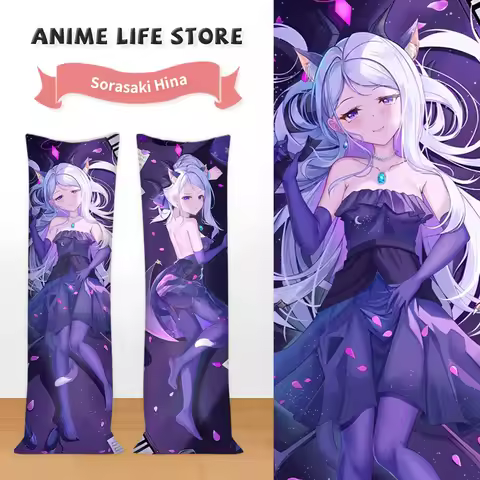 Anime Blue Archive Sorasaki Hina Dakimakura Pillow Cover Hugging Body Pillowcase 2Sided Print Pillowcase Otaku Cushion Covers