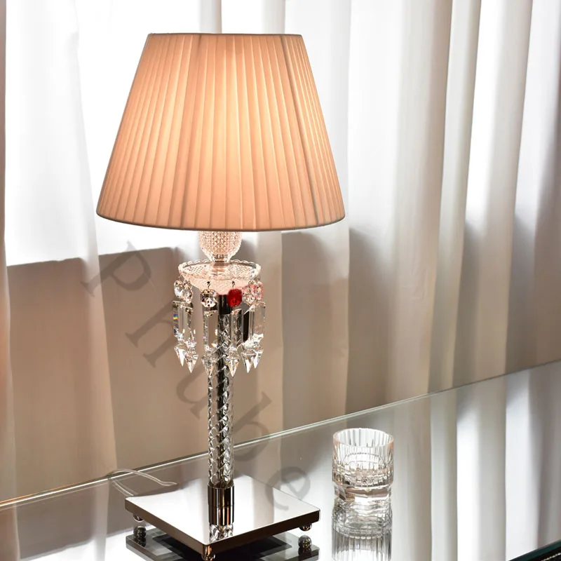 

Modern Table Lamp Crystal Desk Lamp Nordic Standing Lamps Living Room Luminaria Lamps deco salon W30CM H62CM