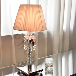 Modern Table Lamp Crystal Desk Lamp Nordic Standing Lamps Living Room Luminaria Lamps deco salon W30CM H62CM