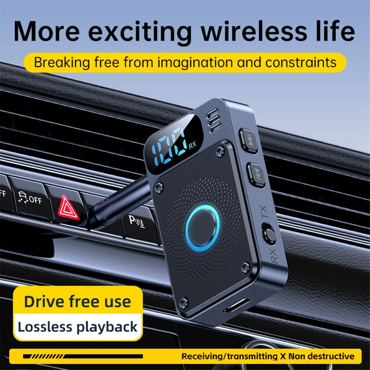 Bluetooth 5,4 передатчик-приемник 3,5 мм AUX самолет автомобильный аудио беспроводной адаптер громкой связи для ПК наушники динамик