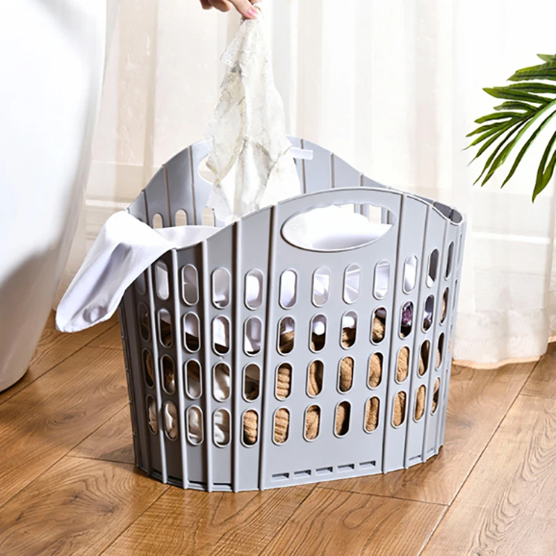 Modern Collapsible Laundry Basket, Multifunctional Portable Dirty Clothes Storage, Wall-Mounted Square Laundry Room Storage Box