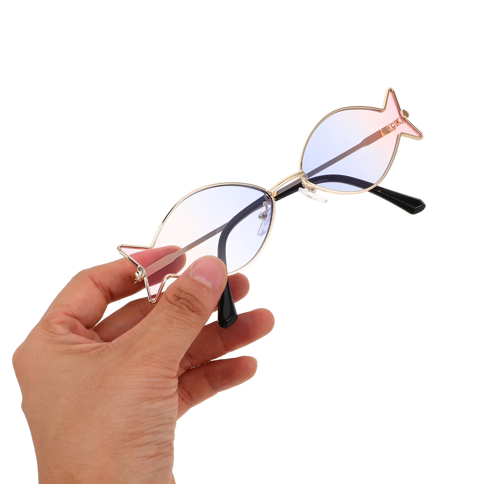 

Fun Fish Sunglasses Hawaiian Theme Women Fashion Swimwear Party Eyewear Lightweight Cute Shades for Summer Vacation Luau