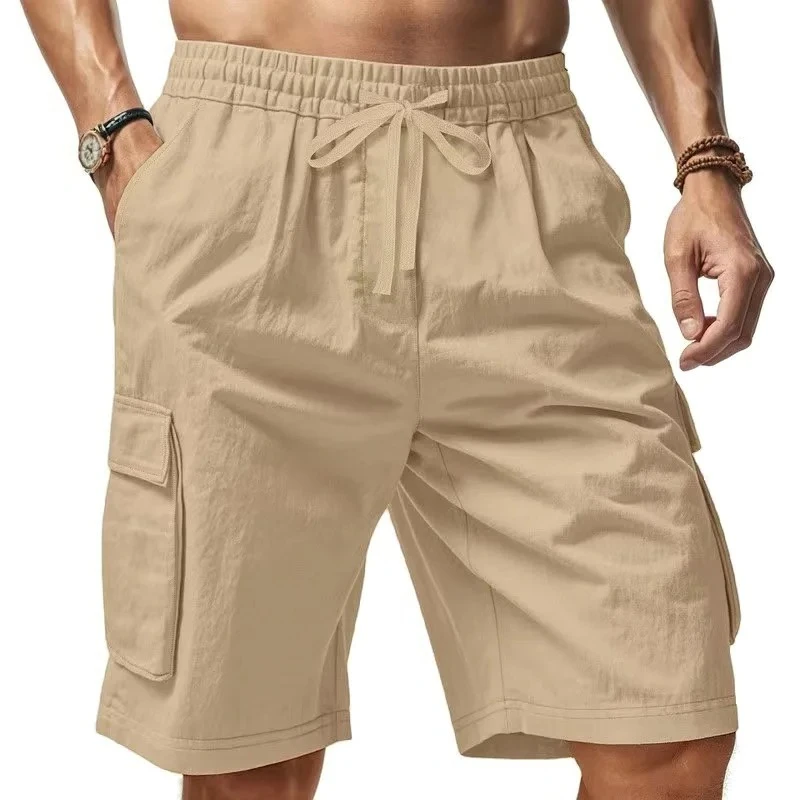 Big Pocket Men's Shorts Casual Work Cool Pants with point Loose Fit Clothing Waist Sports Male Outfit Shorts Outdoor Sport Short