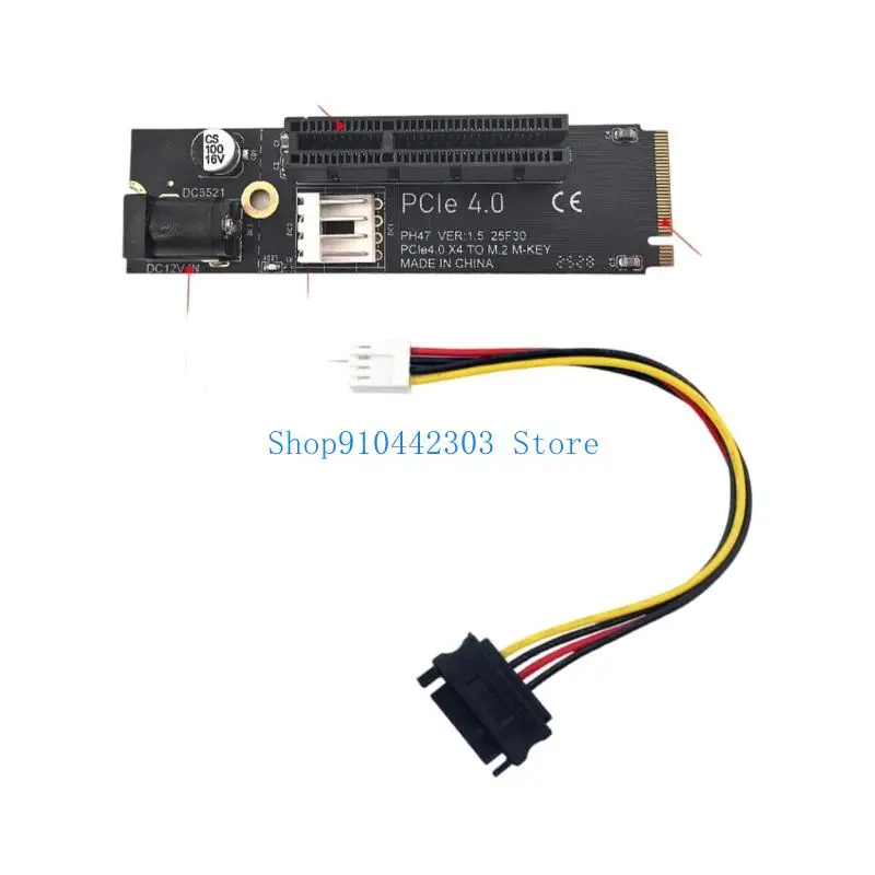 L4MD M.2 à PCIe 4x Drive Converter Reader Adapter Card Remplacement carte pour PC