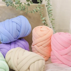 500G Thick Chunky Yarn Cored Cotton Wool Tube Yarn for DIY Blanket Hat Bulky Arm Roving Handwork Knitting Spin Yarn