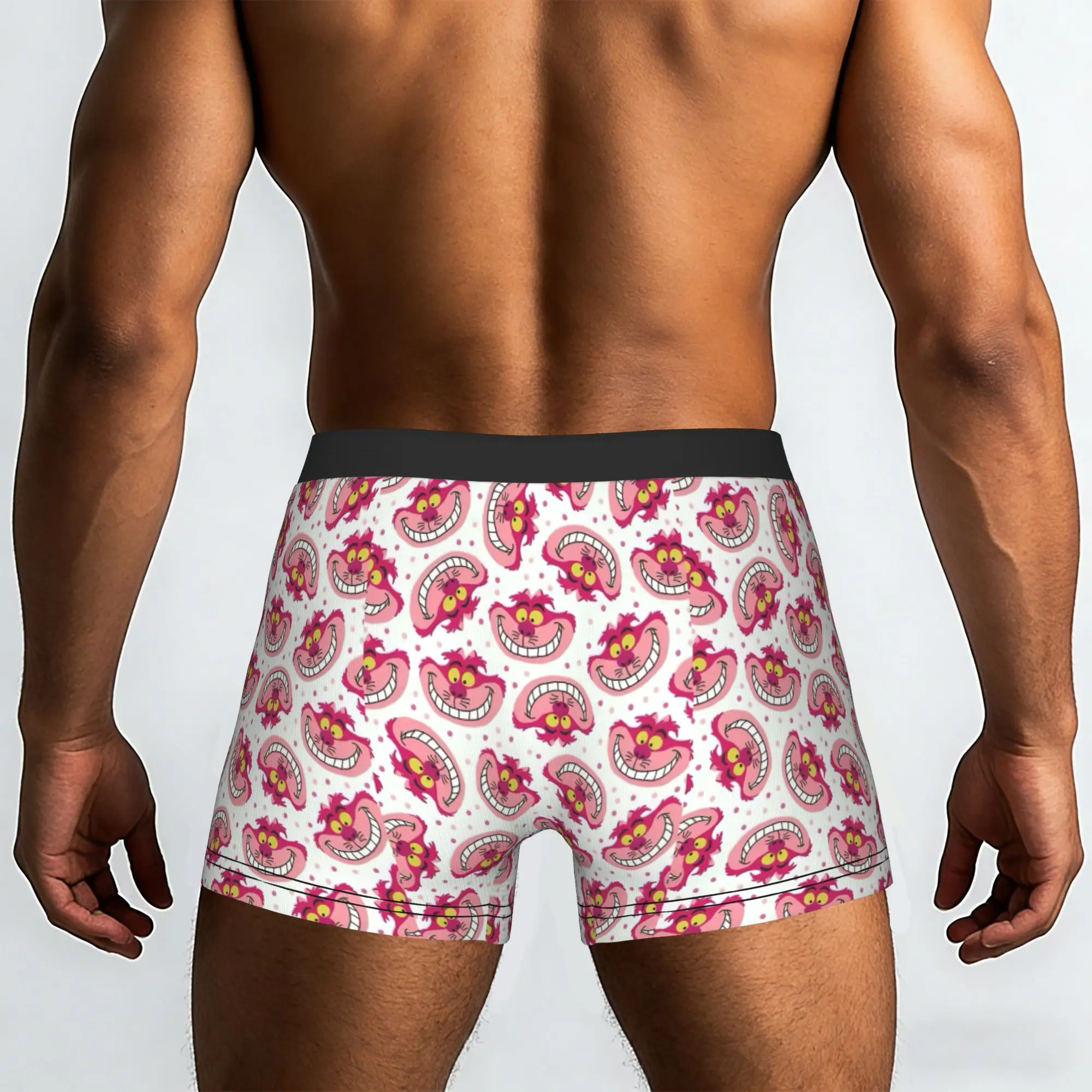 Custom C-Cheshire Anime Cat Boxers Shorts Mens  Briefs Underwear Funny Underpants