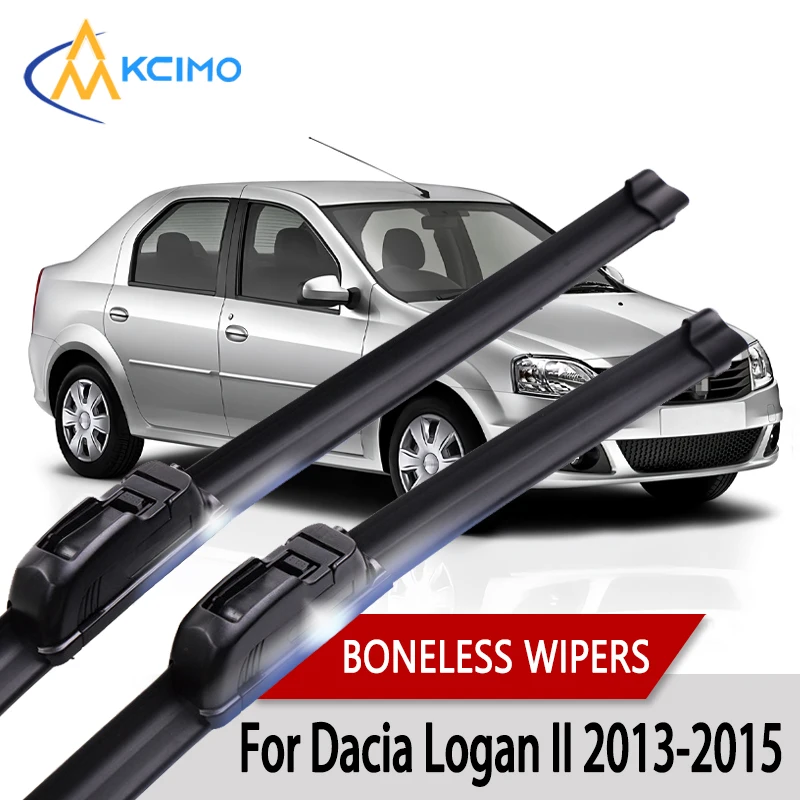 Car Wiper For Dacia Logan II 2013-2015 Wiper U-type Soft Rubber Boneless Wiper HD Quiet Durable Automotive Wiper 22