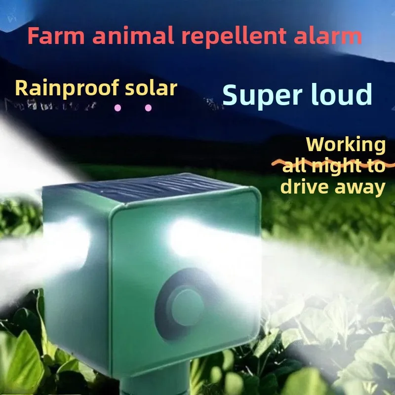

Scare Off Wild Boar Artifact, Large Capacity Solar Energy, Night Time Farm Artifact To Drive Away Wild Animals and Birds