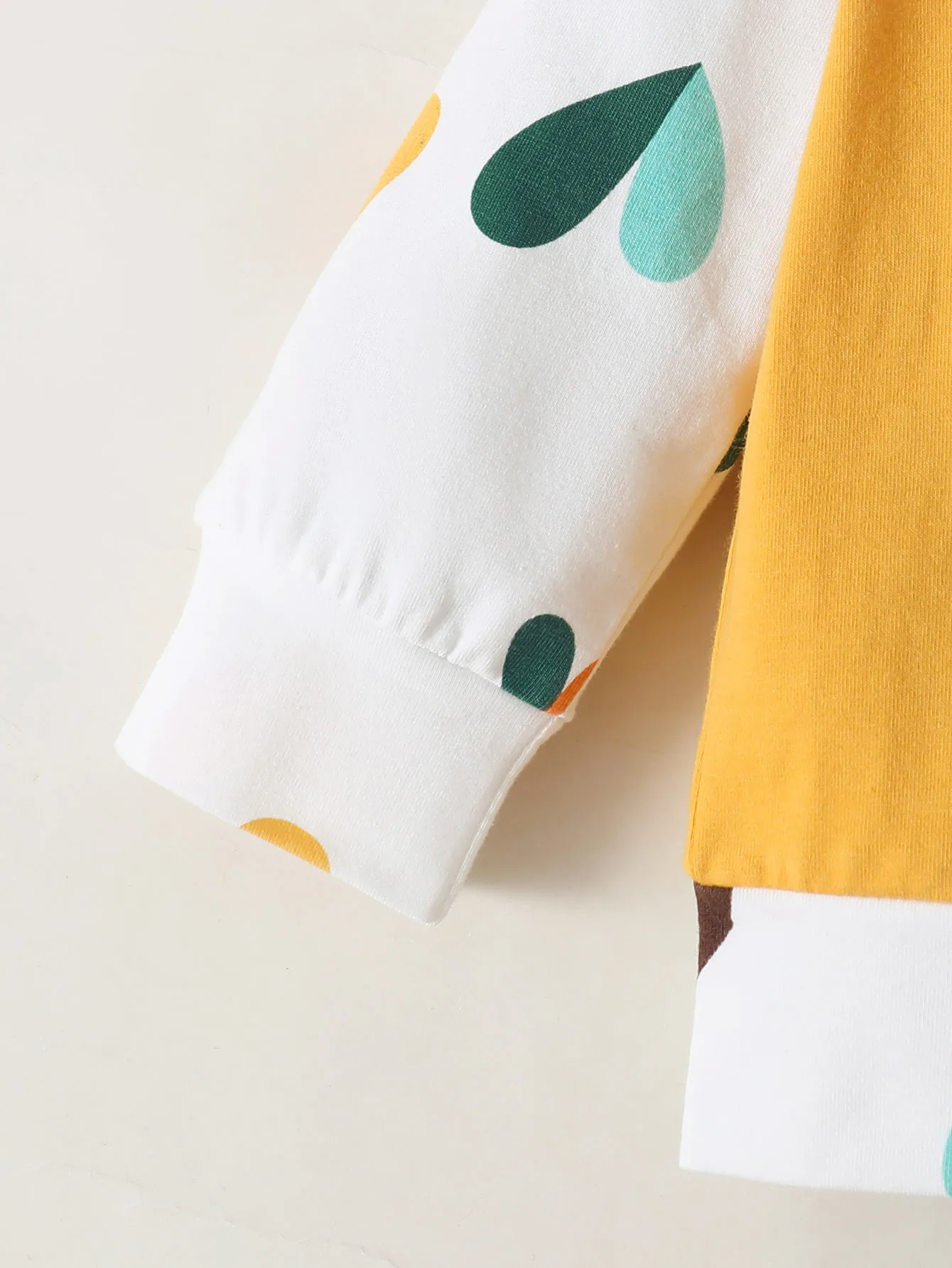 3 قطعة الوليد طفلة الخريف الملابس مجموعة القوس اللون حظر طويلة الأكمام أعلى الحب القلب السراويل أزياء وتتسابق للأطفال الصغار 0-12 متر #3