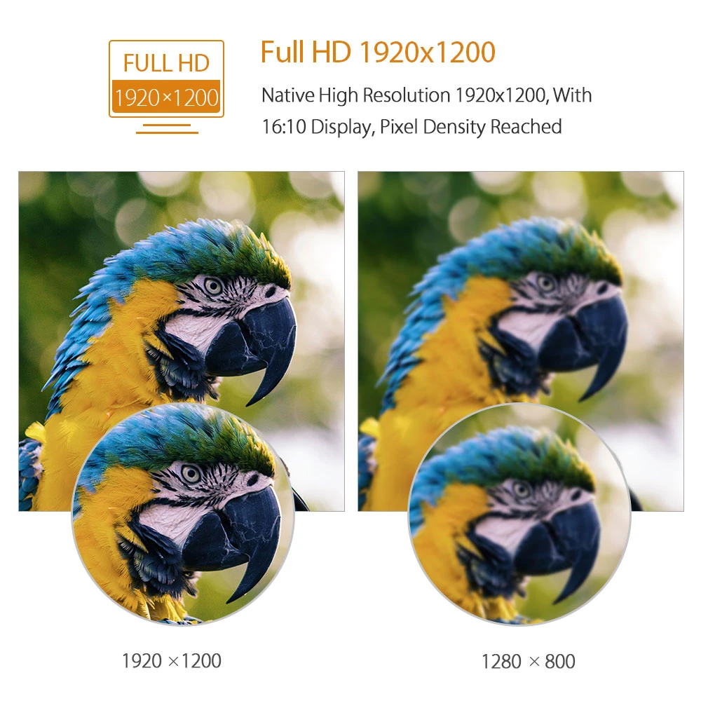 Imagem -03 - Eyoyo 10 Polegada Hdmi Ips Monitor 1920x1200 pc Portátil Display Lcd com Entrada av Bnc Vga para Cctv Câmera de Vigilância Dvd Dvr