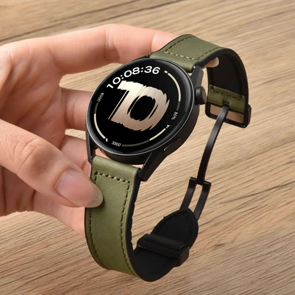 22Mm Silicone+Leath…