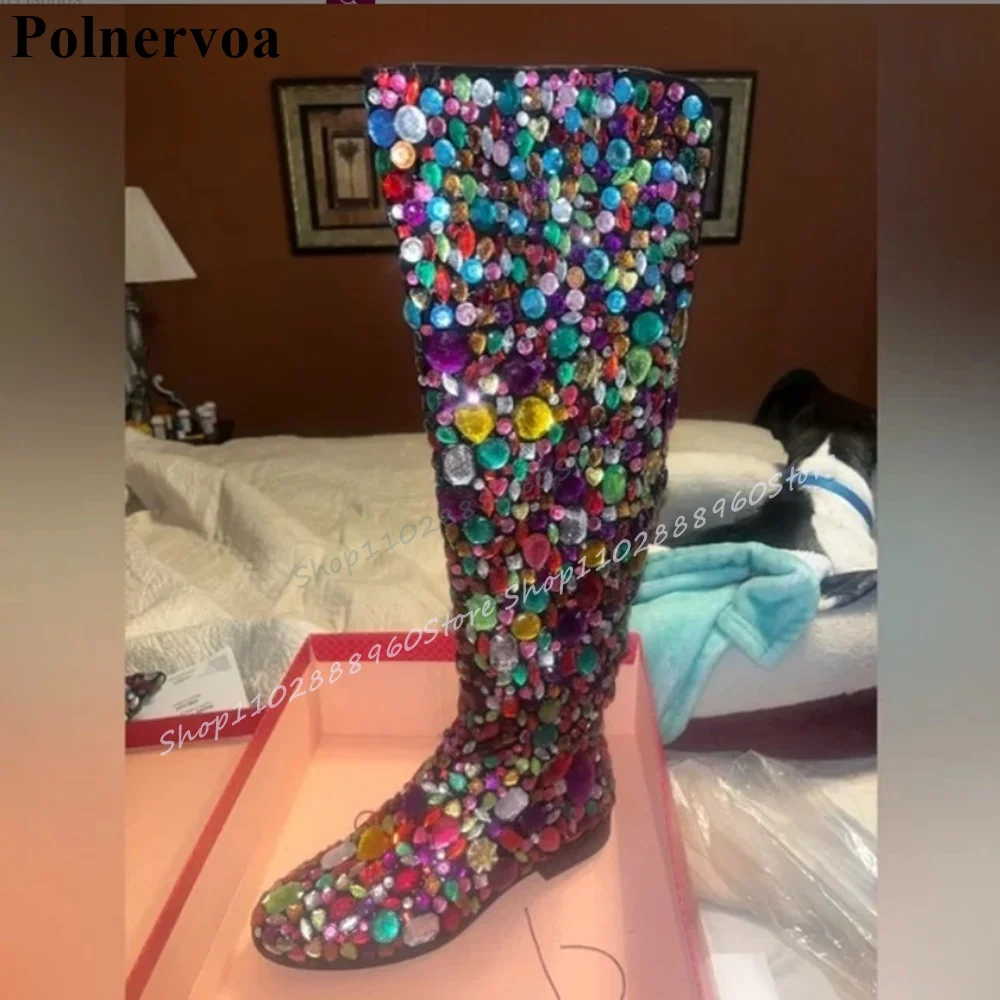 bottes-de-luxe-a-hauteur-de-genou-pour-femmes-decor-en-cristal-scintillant-mixte-plates-avec-chaussures-a-bout-rond-a-la-mode-2025