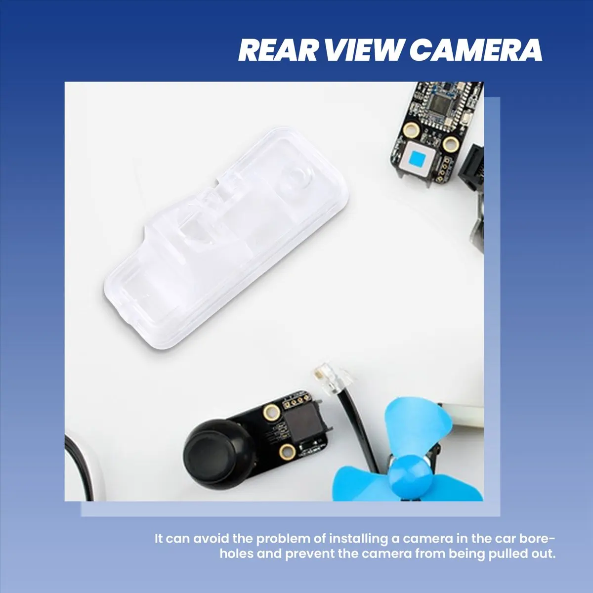 #71J (White)Car Rear View Camera Bracket Reversing Camera Cover Case Bracket,Automotive Parts & Accessories