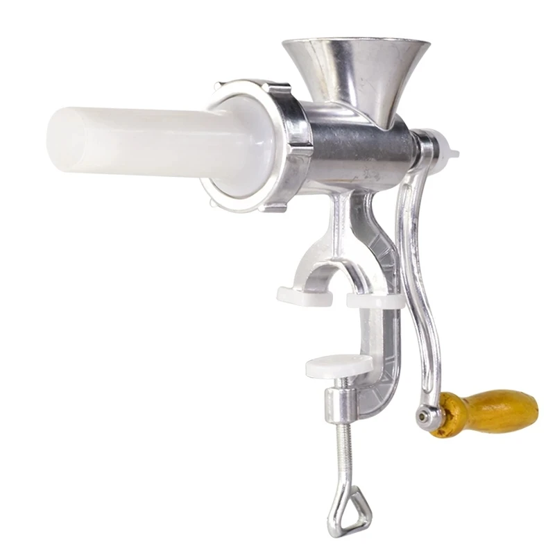 

Aluminium Alloy Hand Operate Manual Meat Grinder Sausage Beef Mincer With Tabletop Clamp Kitchen Home Tool