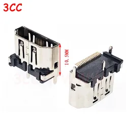 2-20 HDMI Port Jack Plug Connector 19PIN 19P Vertical SMT SMD 180 Degree HD 19 PIN HDMI-compatible Socket Female PCB Receptacle