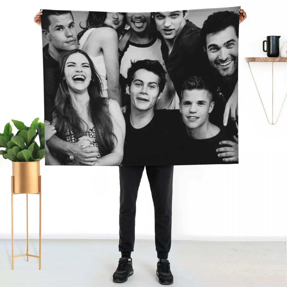 teen wolf Throw Blanket Weighted Nap For Sofa Thin Flannels Quilt Multi-Purpose Blankets