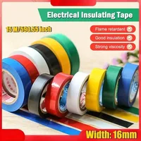 1-5Rolls，5M high-quality insulation CE high viscosity electrical tape, 16mm waterproof and cold resistant insulation PVC tape 2