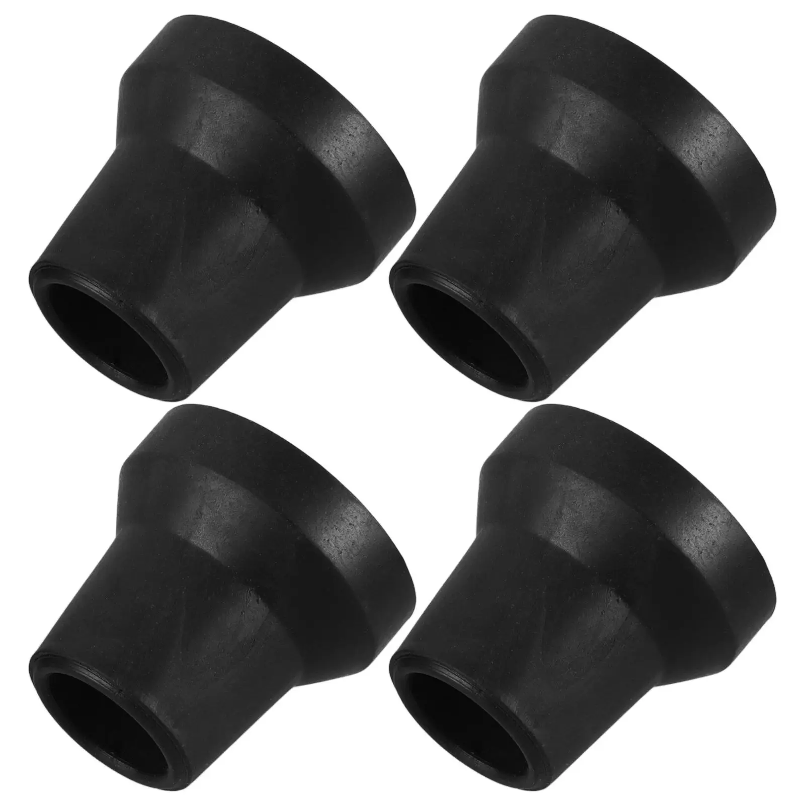 

4 Pcs Tips Durable Rubber Cane Tip Replacement Walking Quad Ends Nonslip Shock Absorbing Fits 16mm