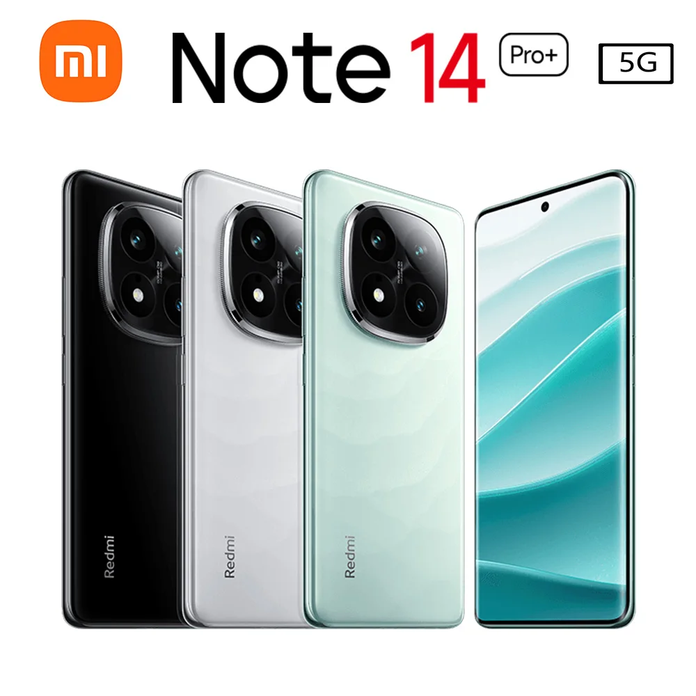Совершенно новая глобальная версия Xiaomi Redmi Note 14 Pro+ 5G Snapdragon 7s Gen 3 6,7 дюйма AMOLED 50 МП камера 120 Гц IP68 6200 мАч 16 ГБ 512 ГБ