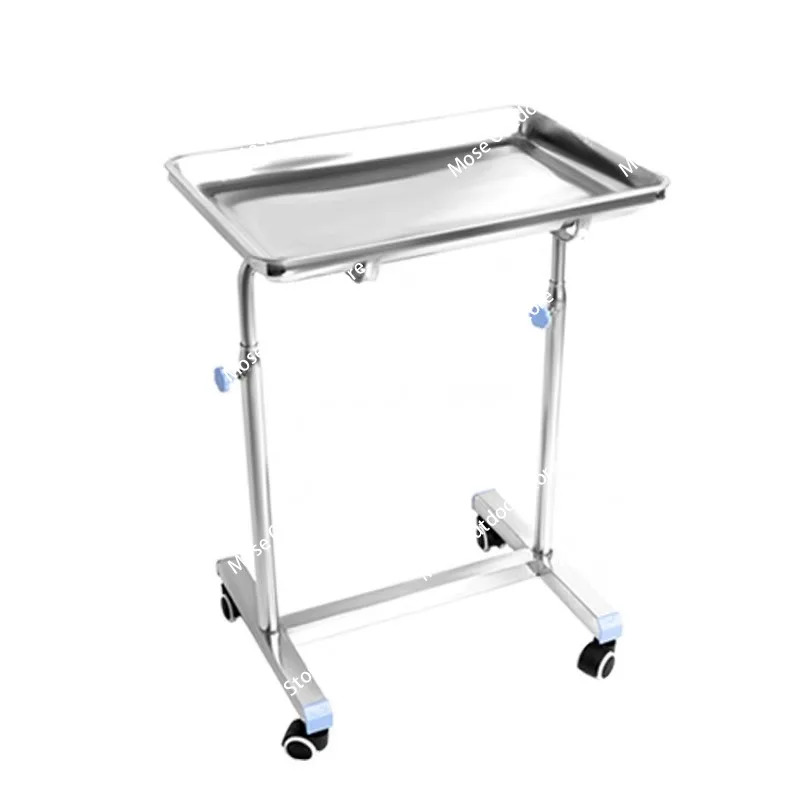 High-Quality Pet Clinic Carrier Stainless Steel Medical Trolley Vet Hospital Operation Trolley Cart Stainless Steel Vet