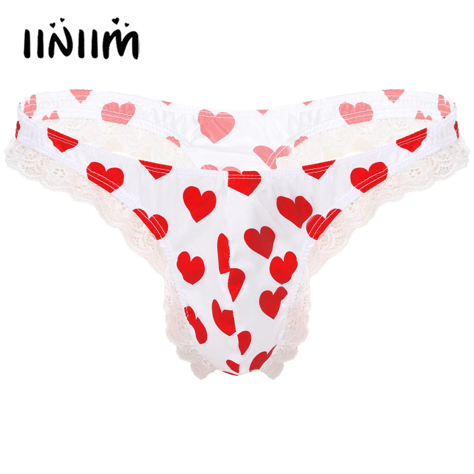 Mens Sexy Lingerie Sissy Panties Closed Penis Gay Male Floral Lace See through Jockstraps Bulge Pouch Briefs Bikini Underwear