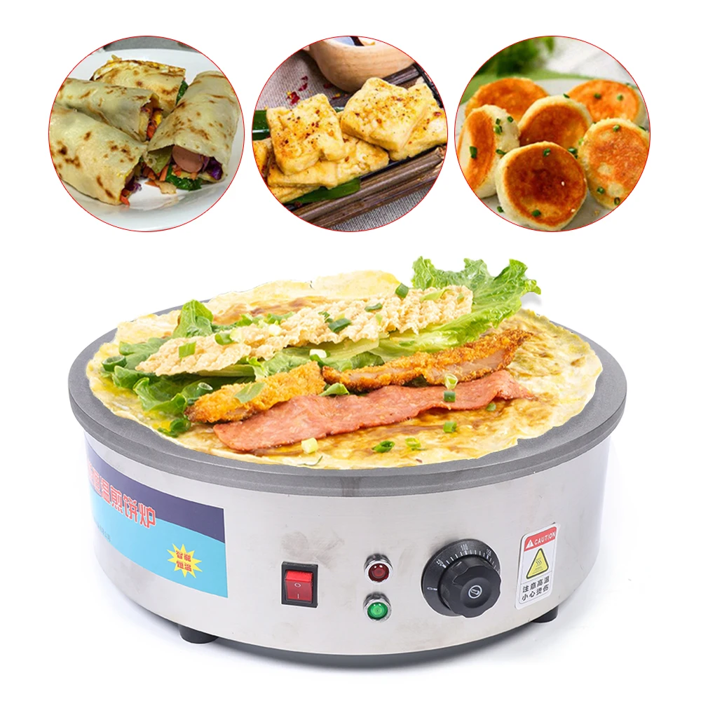 220V 2800W Professional Electric Grill Crepe Maker Stove Surface Non Stick Pot Hot Plate Colate Cake Machine