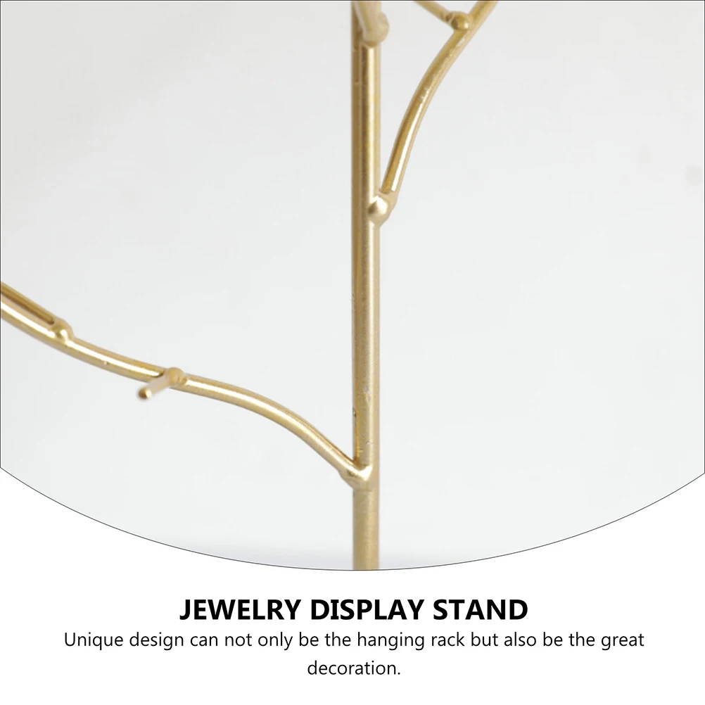 

1pc Jewelry Display Rack Resin Alloy Tree Shape Earring Necklace Bracelet Holder Organizer Decorative Gift For Women
