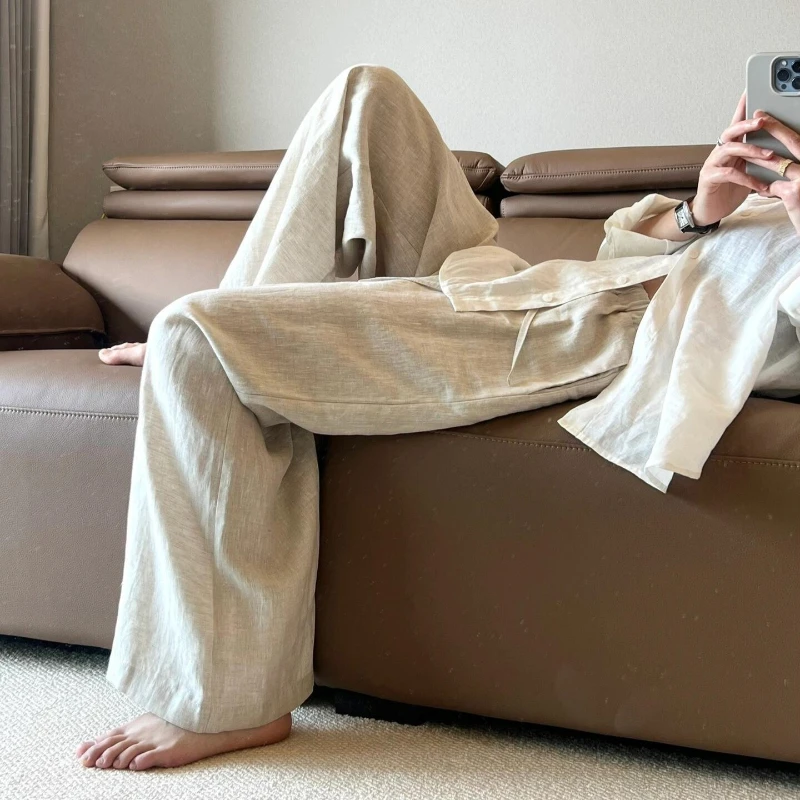 

Pant Women Wide Leg Long Pants High Waist Straight Trousers Y2k Streetwear Elegant Splice Work Casual Loose Work 2026 Spring