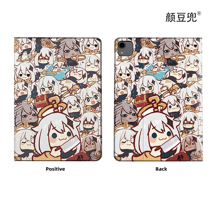 Genshin Impact Anime Paimon Case For iPad 10.2 7th 8th Air 2 3 Mini 1 2 3 5 Case Luxury Silicone For iPad Air 4 iPad Pro11 Case