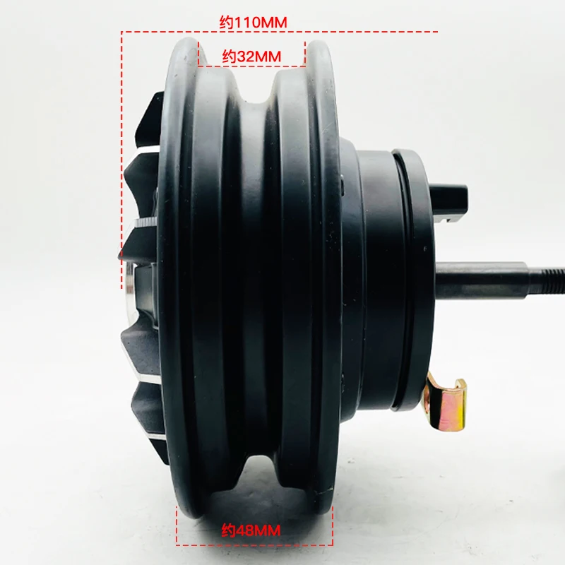 Electric three wheel rear wheel hub single axle motor hub drum brake motor elderly car hub rear wheel motor 10