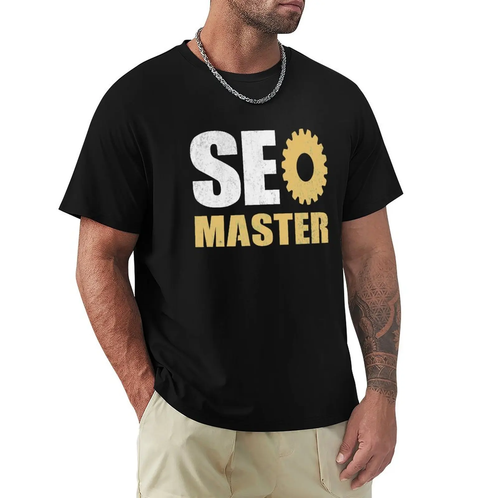 Seo master guru blogger T-Shirt g man t shirts for men T-Shirt