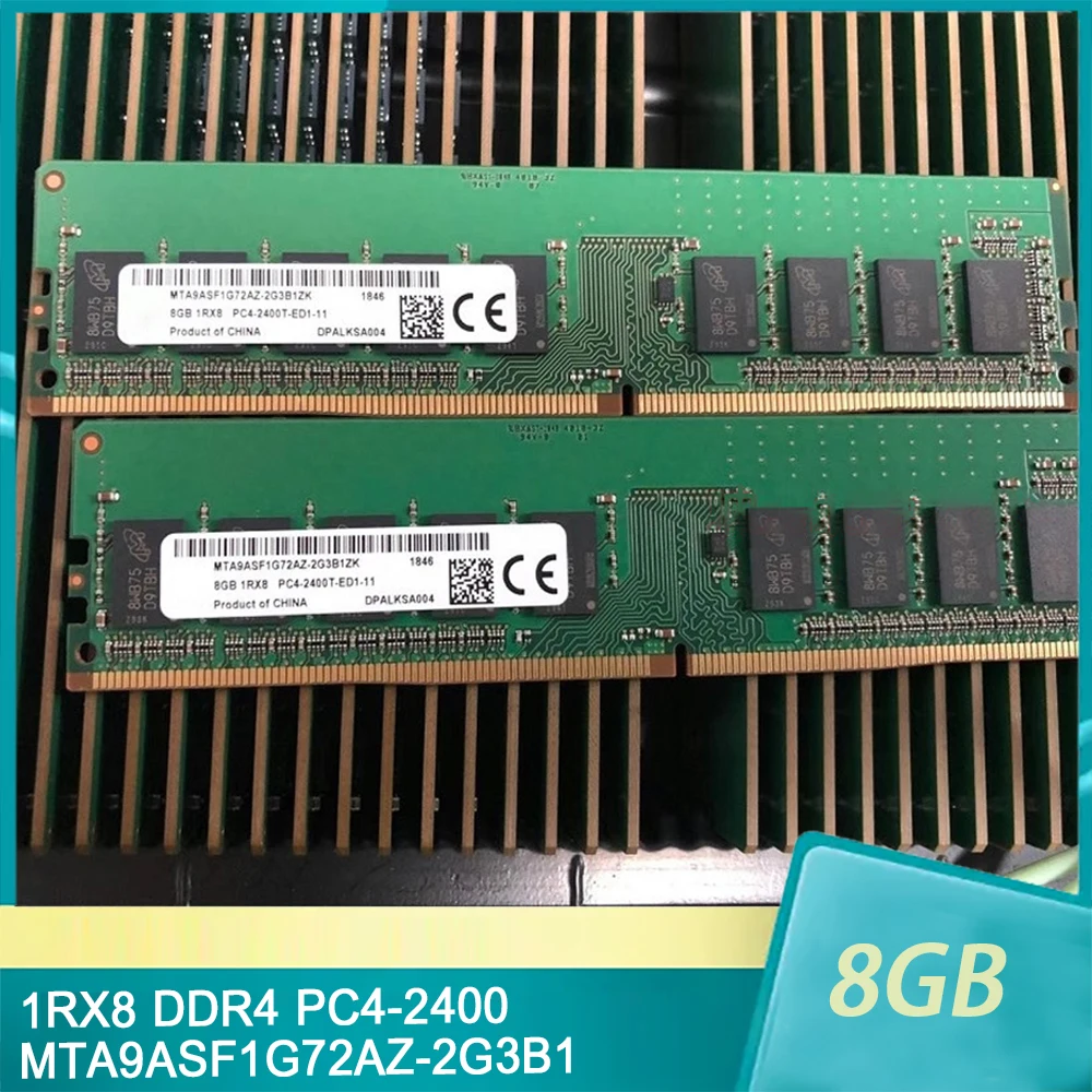 

1 шт. для MT RAM 8G 8 ГБ 1RX8 DDR4 PC4-2400 MTA9ASF1G72AZ-2G3B1 ECC UDIMM памяти