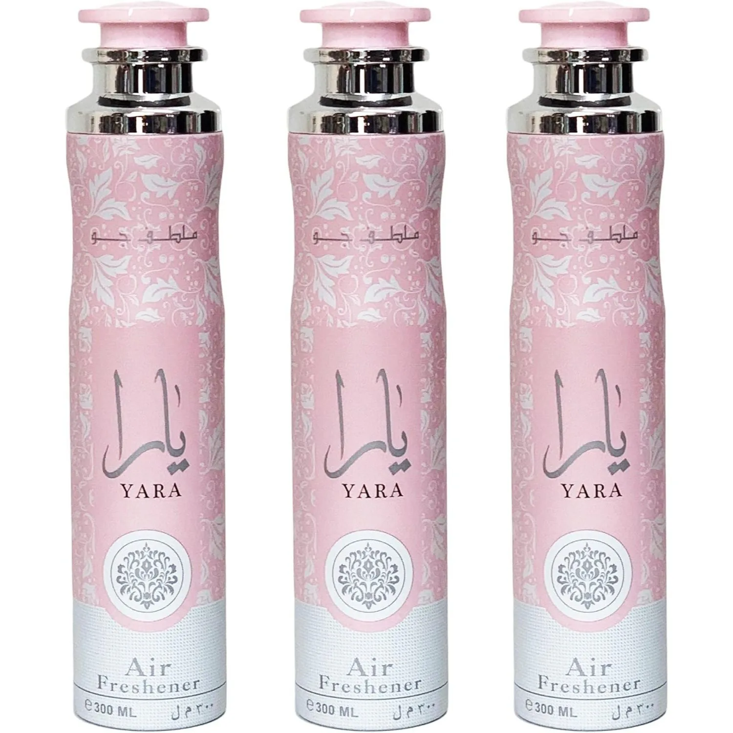 Lot of 3 - YARA Air Freshener 300ML Interior Perfume - Dubai Perfume