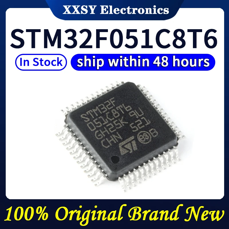 STM32F051C8T6 STM32F051R8T6 STM32F051K8U6 STM32F051K6U6 STM32F051K8T6 ในสต็อก 100% เดิมและใหม่