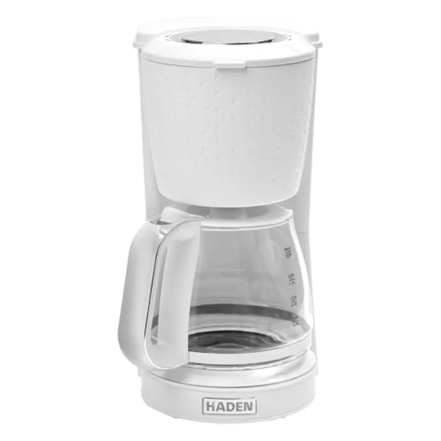 

Starbeck Coffee Machine 10 Cup Automatic Drip Coffee Maker with Anti-Drip Function and Reusable Washable Water Filter White and