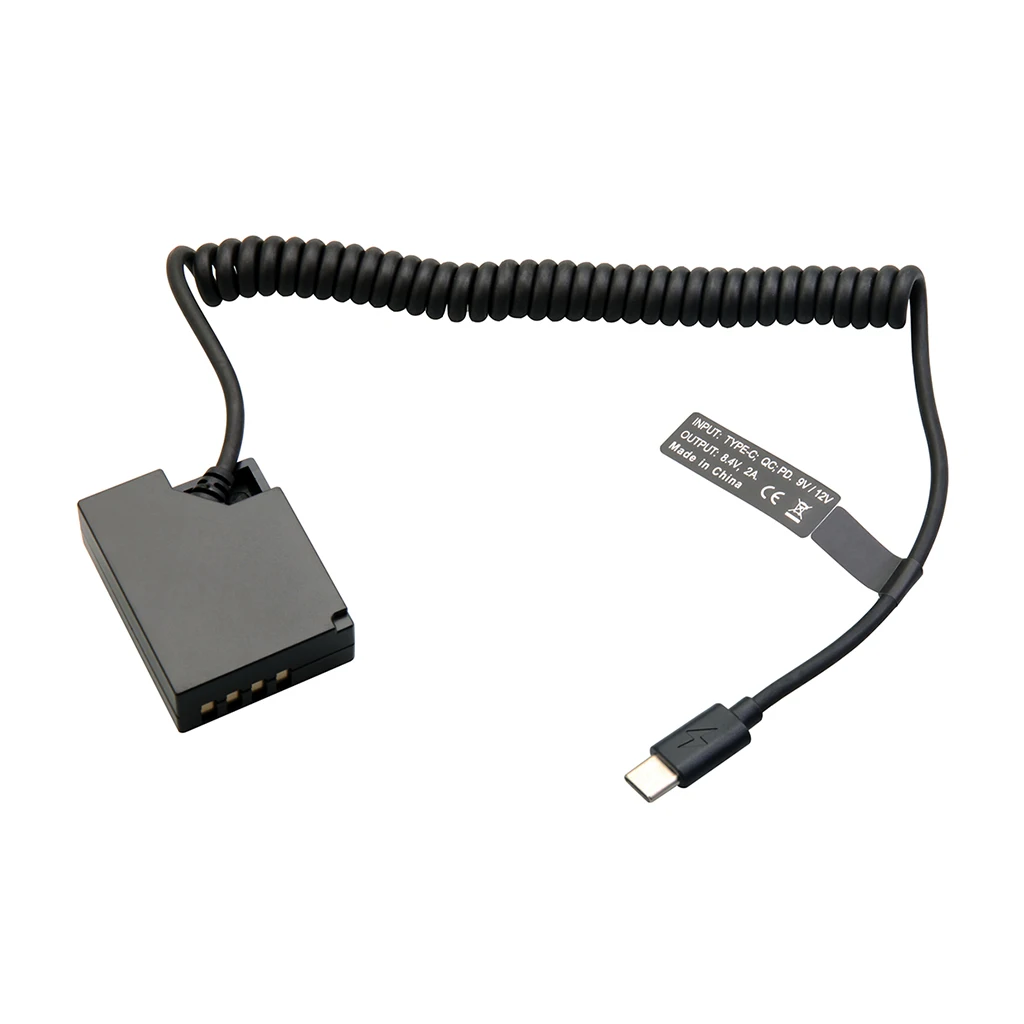 Typ-C PD Dummy-Akku-Kit für Fujifilm Canon Nikon Sony Panasonic, 9V Powerbank zu 7,4-8,4V für Akkuanzeige – Detail 2