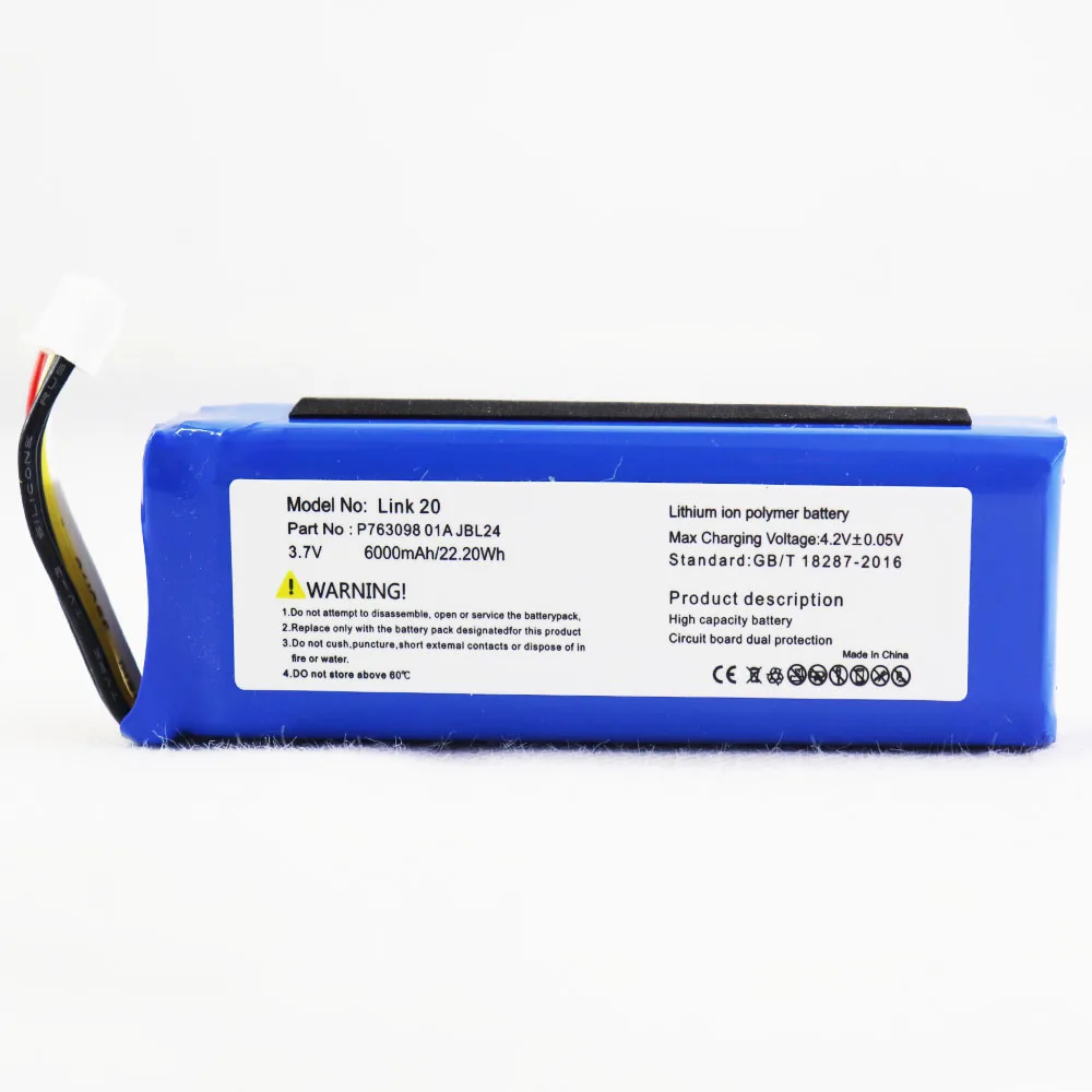 

Link 20Battery For JBL Link20 P763098 01A 6000mAh 3.7V Loudspeaker Speaker Battery