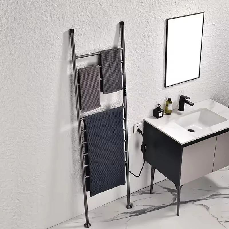 الذكية الفولاذ المقاوم للصدأ مجفف المناشف الكهربائية مزدوجة ساخنة منشفة دفئا سخان درجة حرارة ثابتة ساخنة لاستخدام شقة الحمام