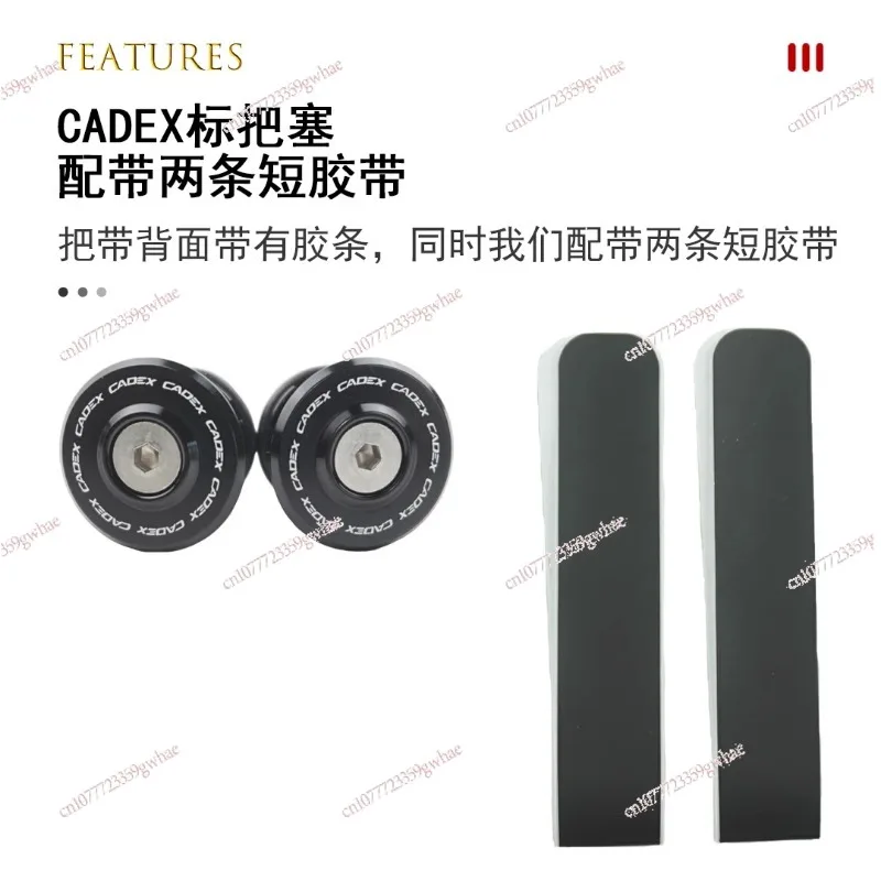 Road bike handlebars with straps, bicycle anti-skid handlebars with wear-resistant grips, cycling equipment
