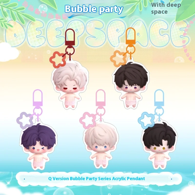 Love And Deepspace Peripheral Bubble Party Xavier Zayne Rafayel Sylus Caleb Cosplay Acrylic Rocking Fun Pendant Fan-Made Merch
