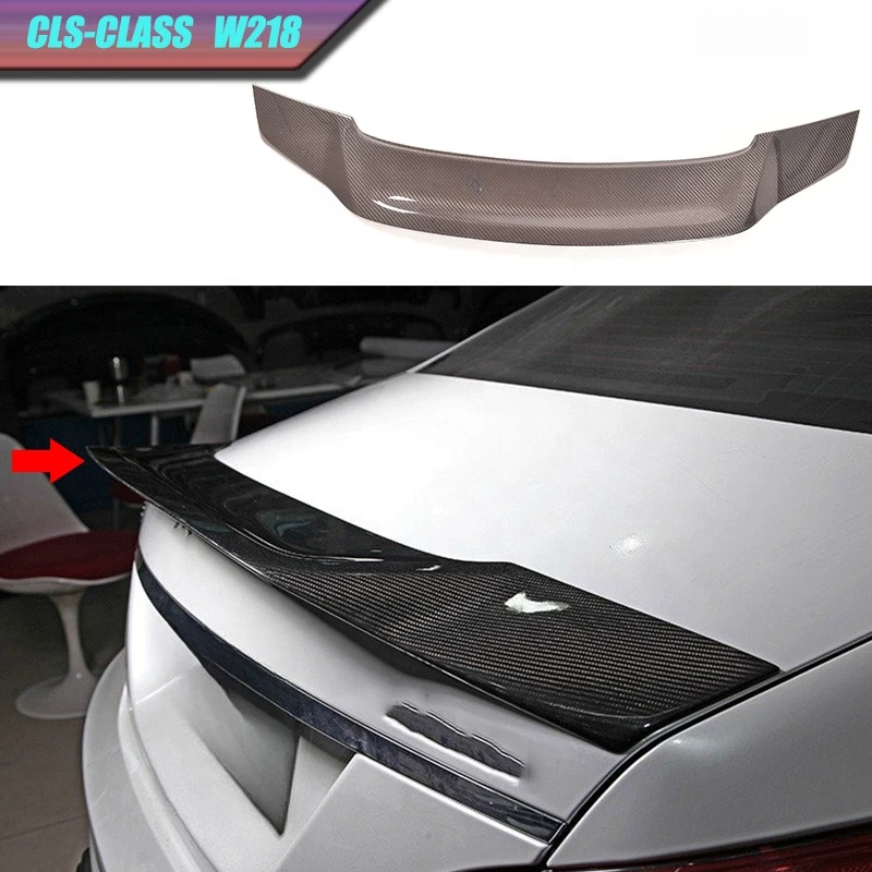 Hot Selling R Style Carbon Fiber Rear Back Spoiler Trunk Wing Fit CLS‑Class W218 2012 Exterior Tuning Accessories