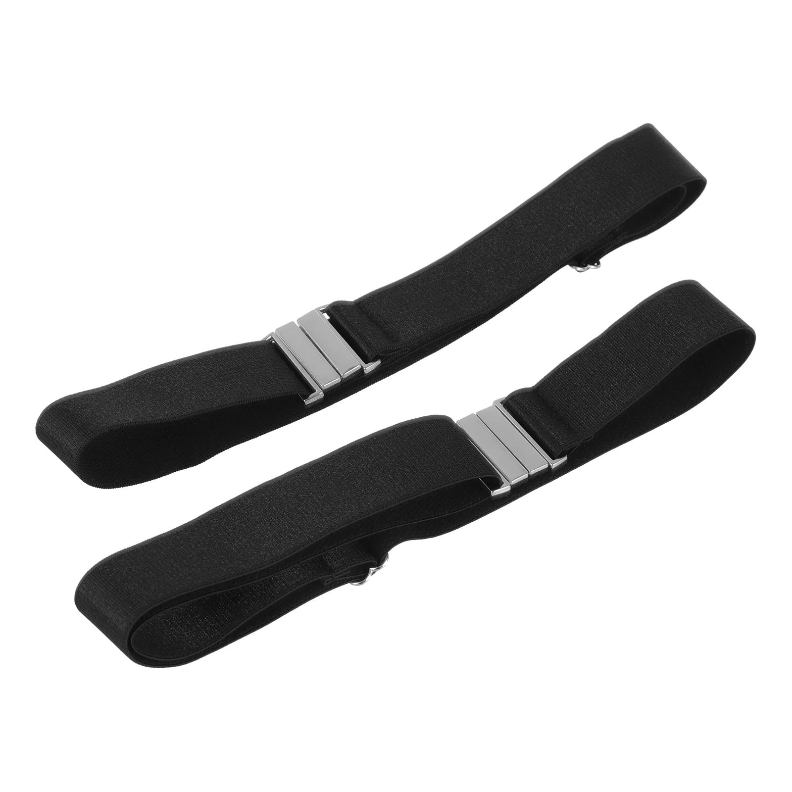 

2 Pcs Garters Sock Belts for Strap Non-slip Black Buckle Unisex Man