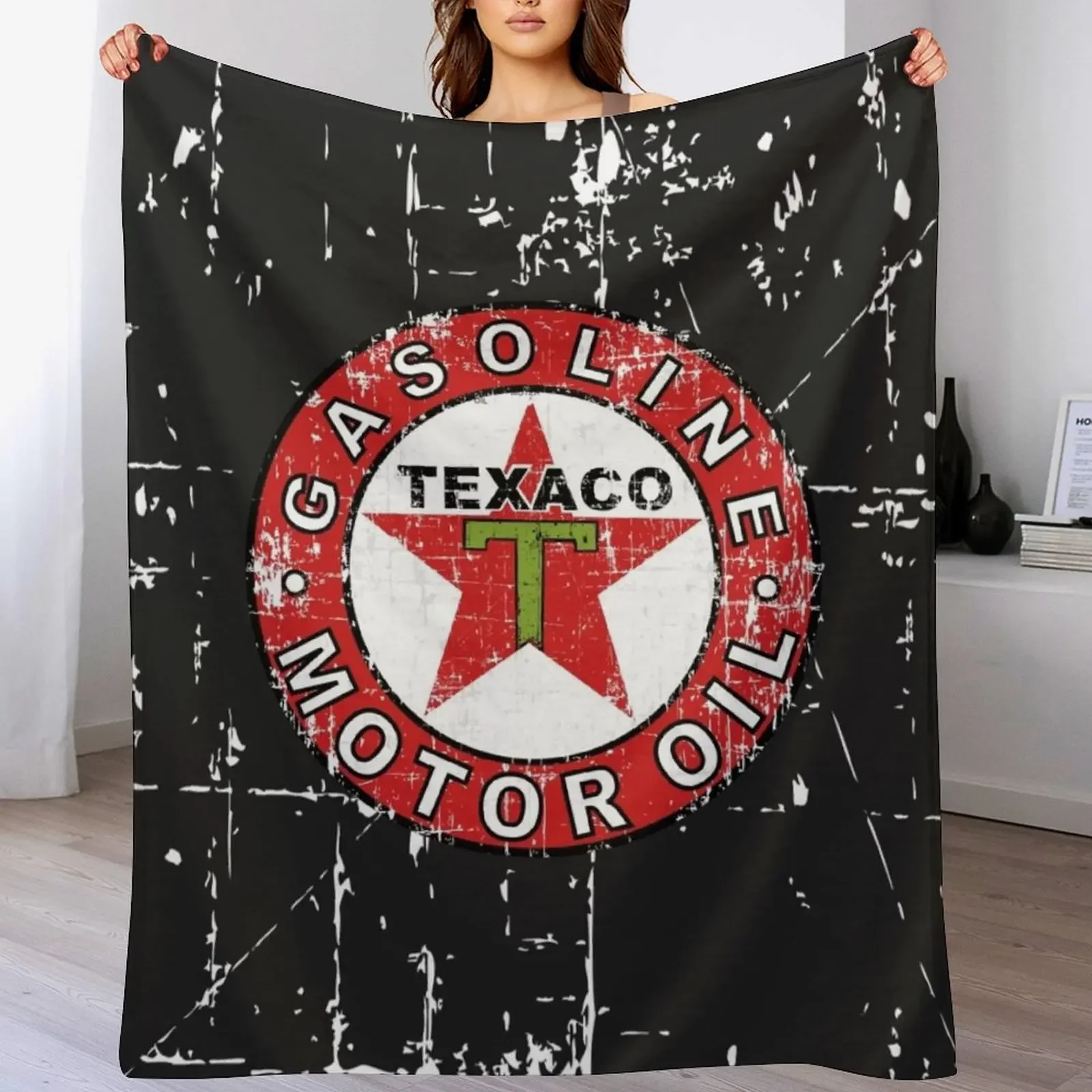 Texaco Tea Vintage Scratch Throw Blanket Blankets For Baby manga Blankets