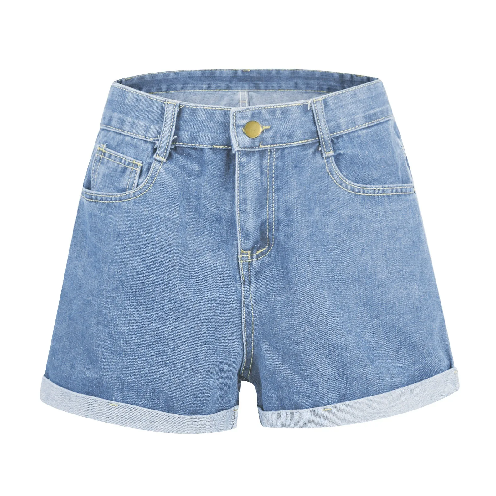 

Женские летние джинсовые шорты с роликовым подолом в стиле ретро, сексуальные шорты с низкой посадкой, закрывающие бедра, шорты в американском стиле, потертые джинсовые шорты