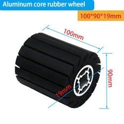 100*90*19mm 100*100*19mm  Expansion Roller Rubber Drum Polishing Wheel for Wire Drawing Polisher