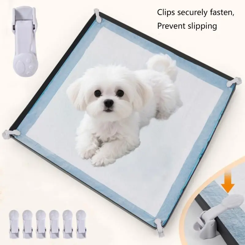Tapetes urina cachorro silicone reutilizáveis ​​almofada xixi cachorro à prova d'água com clipe reforço