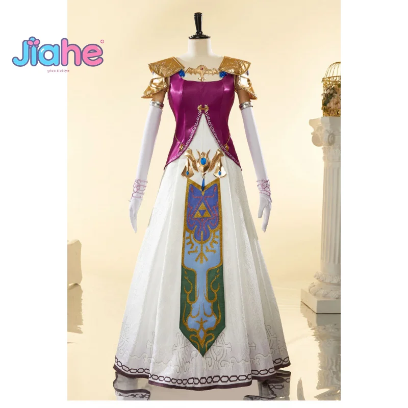 Twilight Princess Zelda Cosplay Costume Dress Gloves Ears Hair Crown  Shoulder Armor Prop Set Halloween Gorgeous Women Uniform - AliExpress  200000532