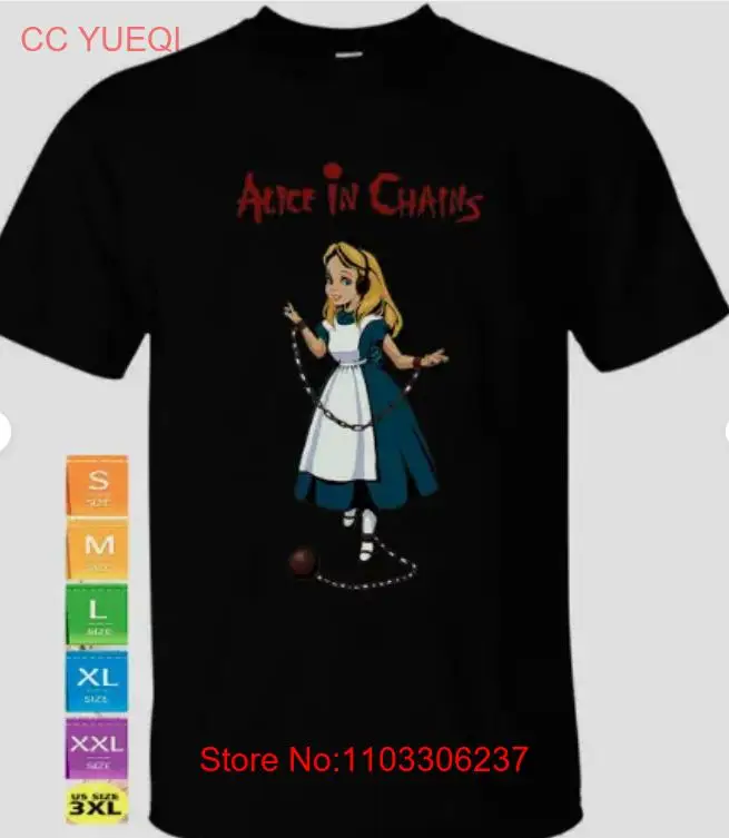 Alice Chains Black T-Shirt Men Women Unisex S-5xl