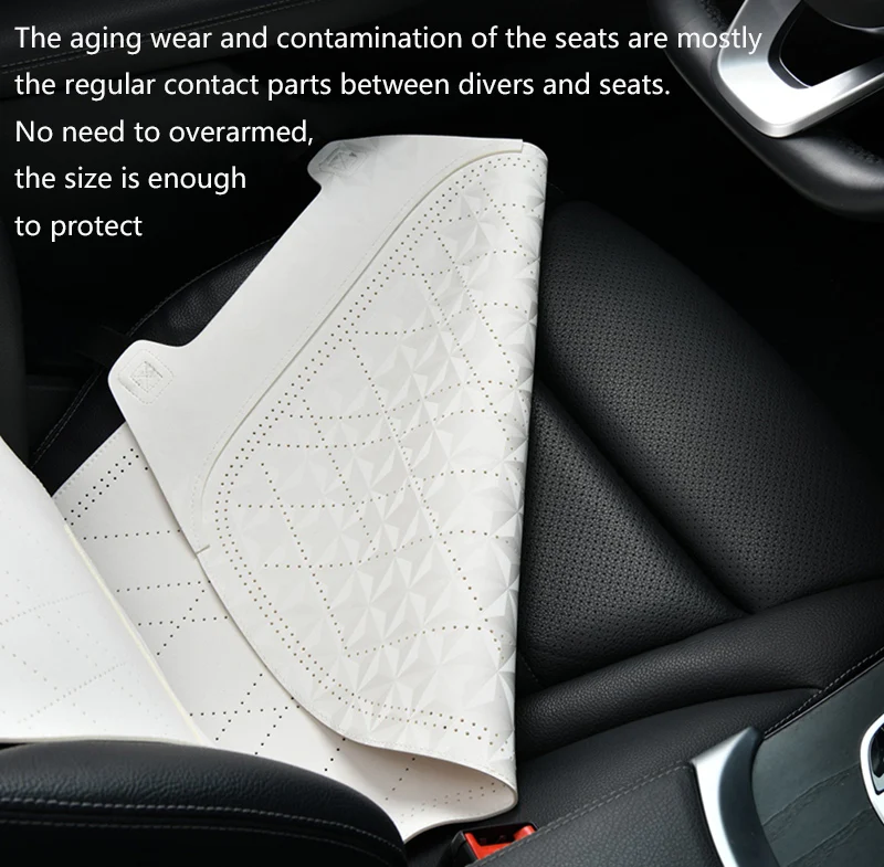 Summer Car Seat Cover Luxury Nappa Leather Vehicle Driver Seat Cushion Chair Protector Auto Interior Accessories Mat Universal