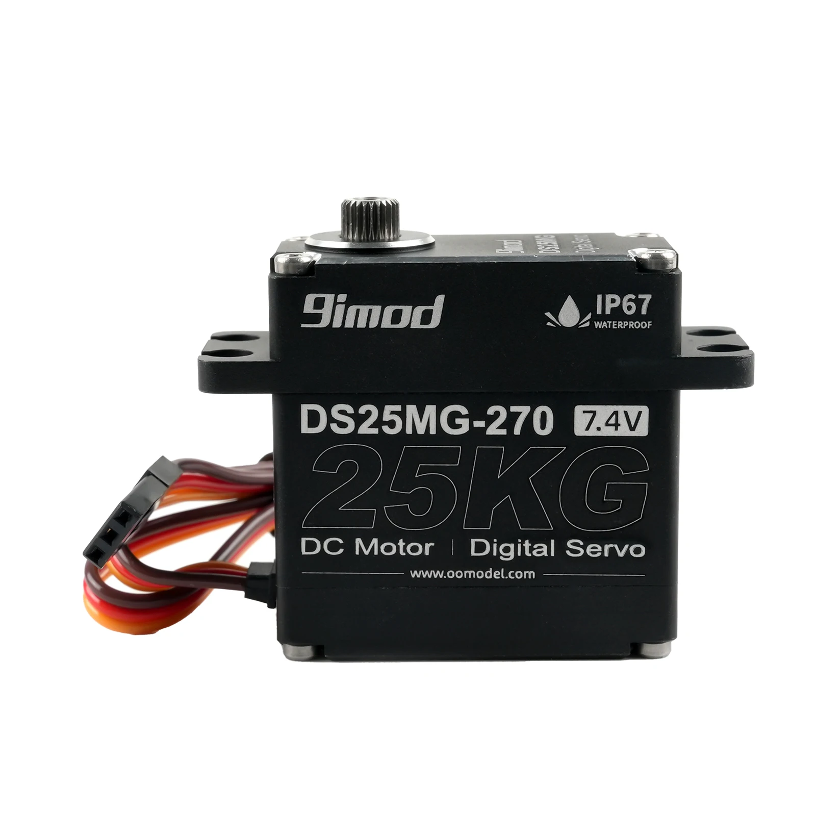 9imod DS35MG 25KG Cyfrowe serwo – IP67 Wodoodporne metalowe koło zębate 180 ° /270 °   Silnik do TRX4 SCX10 1/8 1/10 RC Samochody Terenowe Łódź